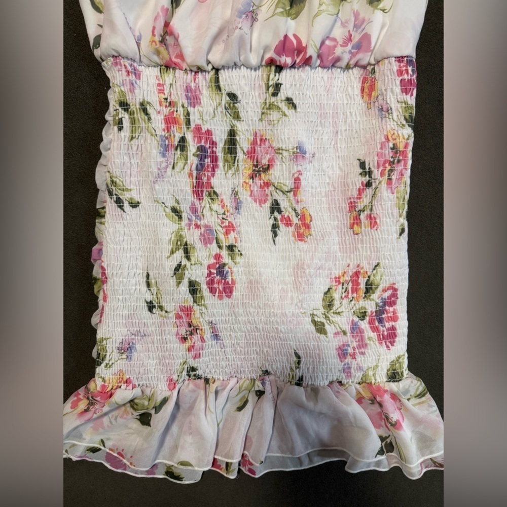 Guess White Floral Mini Dress - Picture 6 of 9